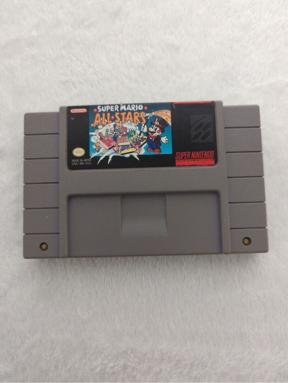 Super Mario All-Stars Super Nintendo Game Cartridge